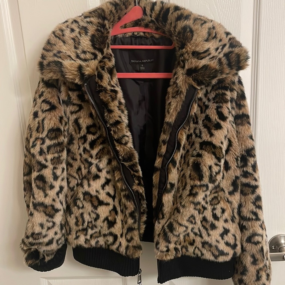 Leopard fur coat